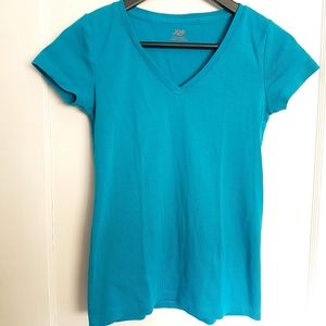 Teal/Turquoise V neck T-shirt